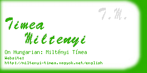 timea miltenyi business card